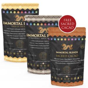 Infinite energy superfood pack with a free bag of sacred cacao
