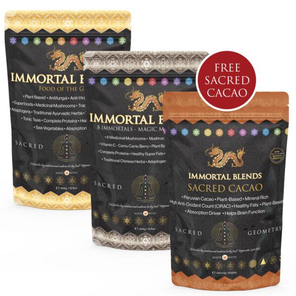 Infinite energy superfood pack with a free bag of sacred cacao